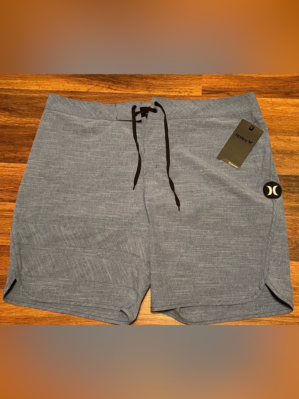 Hurley light denim colored Drawstring Swim/Board Shorts
